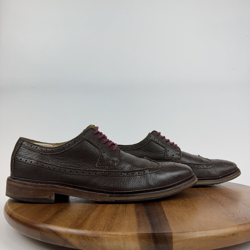 Mens Cole Haan Williams Brown Leather‎ Eyelet Wingtip Dress Oxfords Size 9.5 GUC